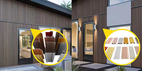 Decorative Aluminum Profiles For Wall Panels / Wall Panel Aluminum Extrusion