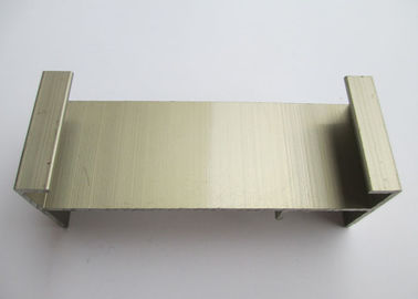 Golden Aluminium Sliding Door Profiles , Building Aluminium Section Profile Composite Heavy