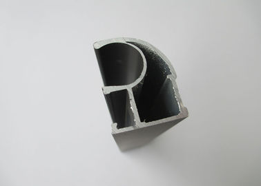 Hotel Architectural Half Round aluminium extruded sections With Wooden Pattern Transfer Surface