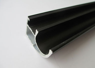 Hotel Architectural Half Round aluminium extruded sections With Wooden Pattern Transfer Surface