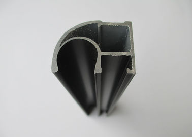 Hotel Architectural Half Round aluminium extruded sections With Wooden Pattern Transfer Surface