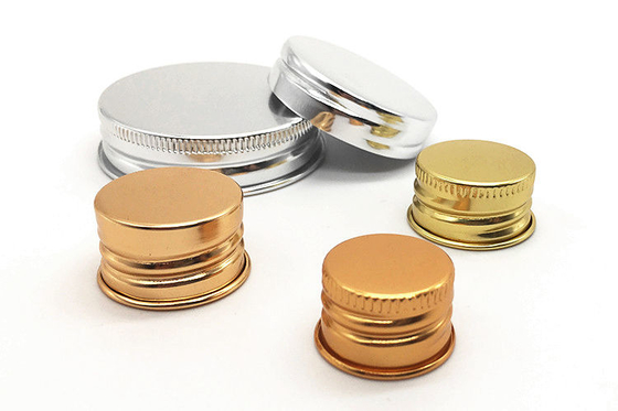 Non Spill Aluminum Screw Cap Metal Bottle Lid For Storage Jar ODM