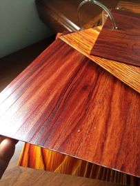 0.75 - 0.8” Inch Diameter Circle Aluminium Round Tube With Wooden Color Imitation Wood Grain