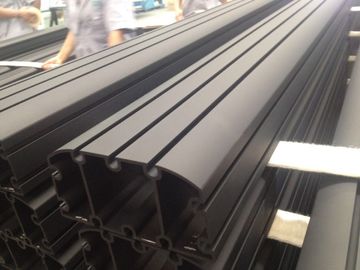 Sand Blasted Black Powder Coating Aluminum Industrial Profile for Auto Aluminum Profile