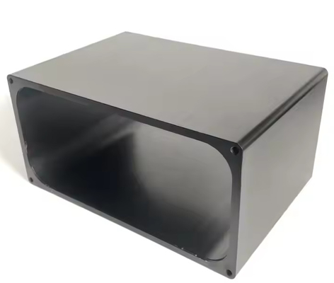 Black Anodized LED Light Waterproof Housing Aluminum Heat Sink Tube With CNC Processing Services