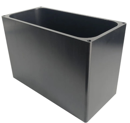 Black Anodized LED Light Waterproof Housing Aluminum Heat Sink Tube With CNC Processing Services