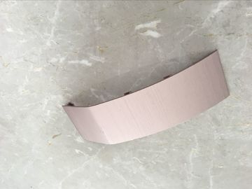Brushed Anodized Rose Pink Color Aluminum Extrusion Profiles For Air Conditioner Panel