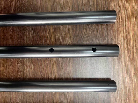 Customized Aluminum Round Tube Black Hard Anodized 30μM Retractable Aluminum Tube Bracket Wall Thickness 1mm Or Custom Made