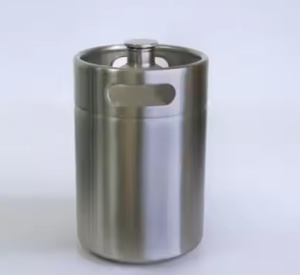 Custom Logo Electro Corrosion Printing 2l 3.6l 4l SUS304 Portable Stainless Steel Beer Keg