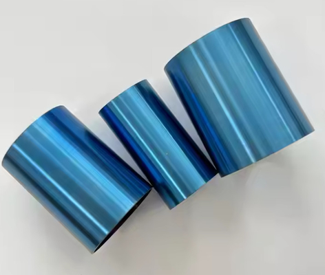 High Quality PVD Coating Blue Stainless Steel Tube Plus Brushing Treatment Chamfer Cutting for Exhausting Pipe of Motorcycle